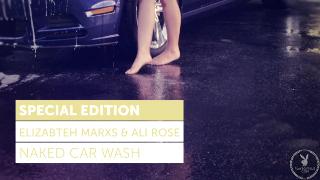 Elizabeth Marxs and Ali Rose - Naked Car